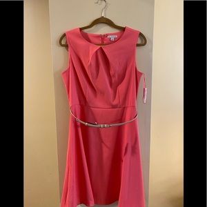 Peach sleeveless dress